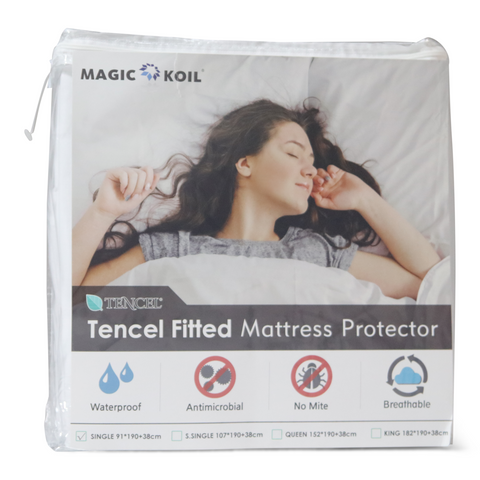 Magic Koil Tencel Fitted Mattress Protector (Waterproof)