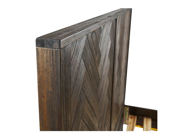 Austin Herringbone Wood Bed Frame