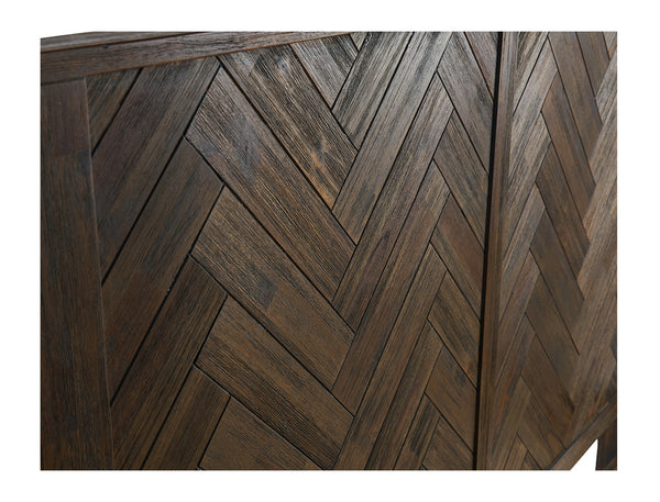 Austin Herringbone Wood Bed Frame